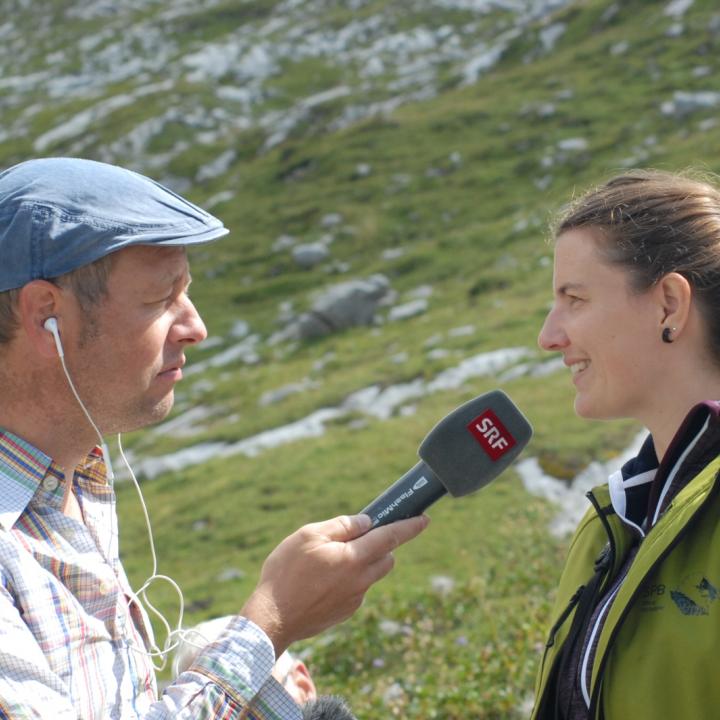 Christian Von Burg vom SRF im Interview mit Franziska Lörcher